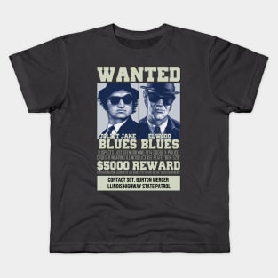 Wanted - The Blues Brothers Kids T-Shirt